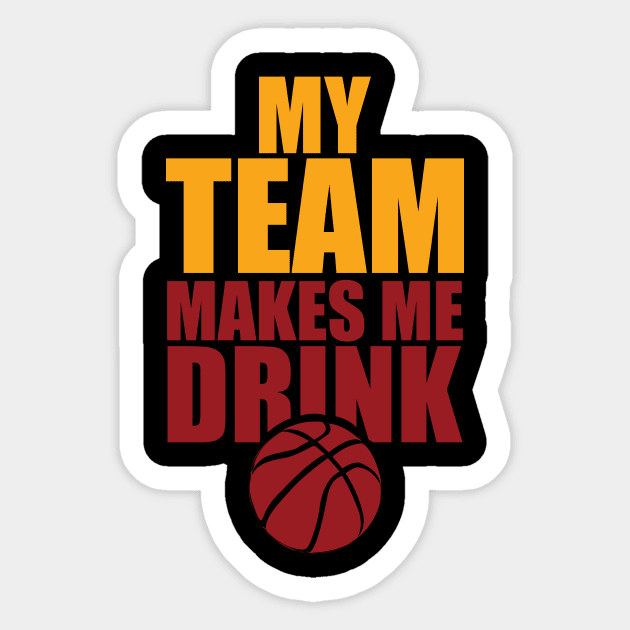 NBA Miami Heat Drink Sticker by SillyShirts